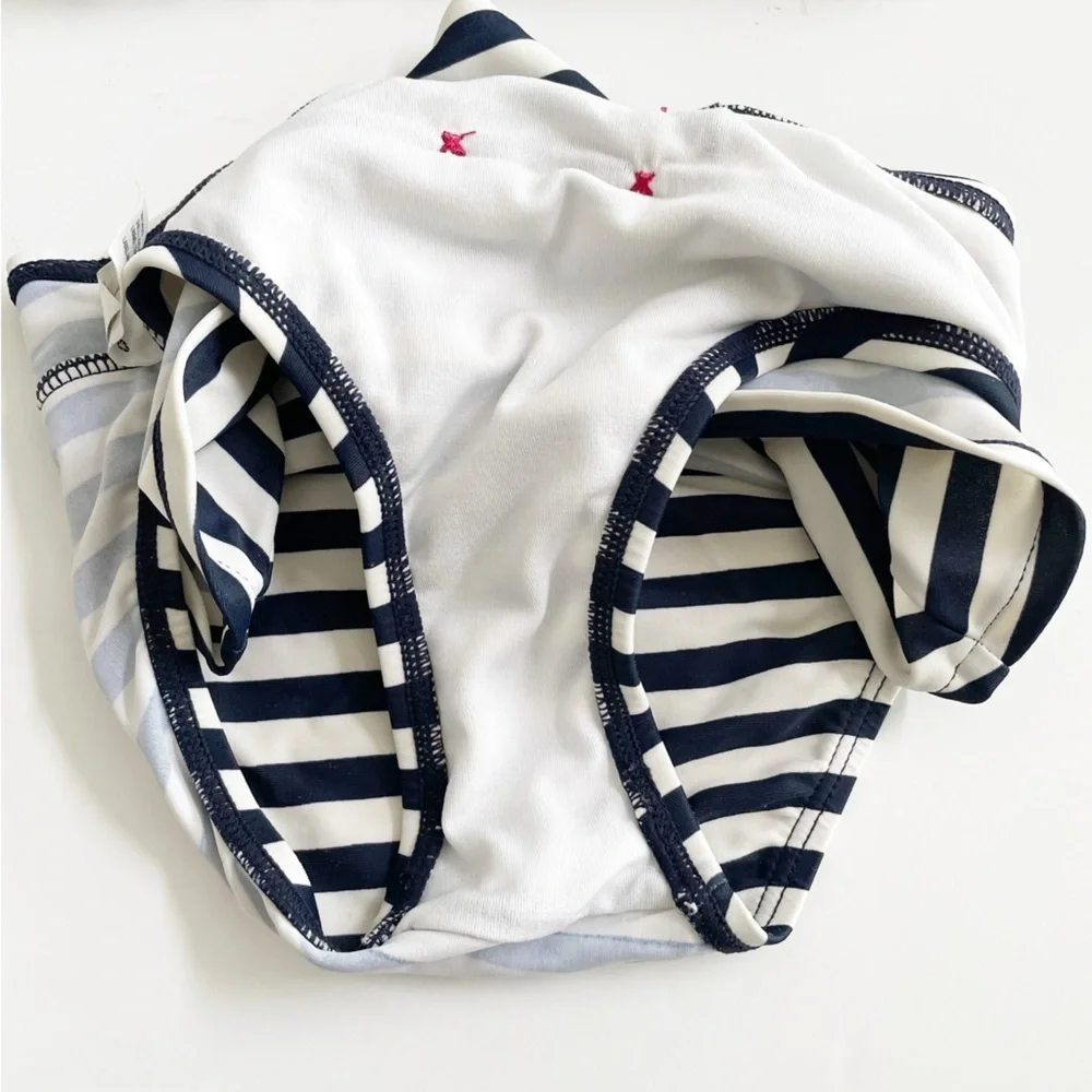 Baby Gap Retro Striped High Waisted Halter Top Bikini